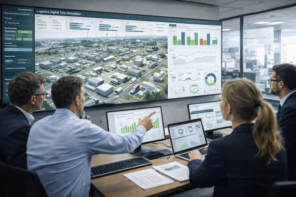 IA, jumeau numérique et moteurs d’optimisation pour une logistique bas carbone