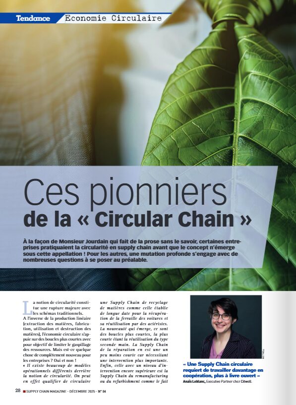 Anaïs Leblanc, Ces pionniers de la Circular Supply Chain